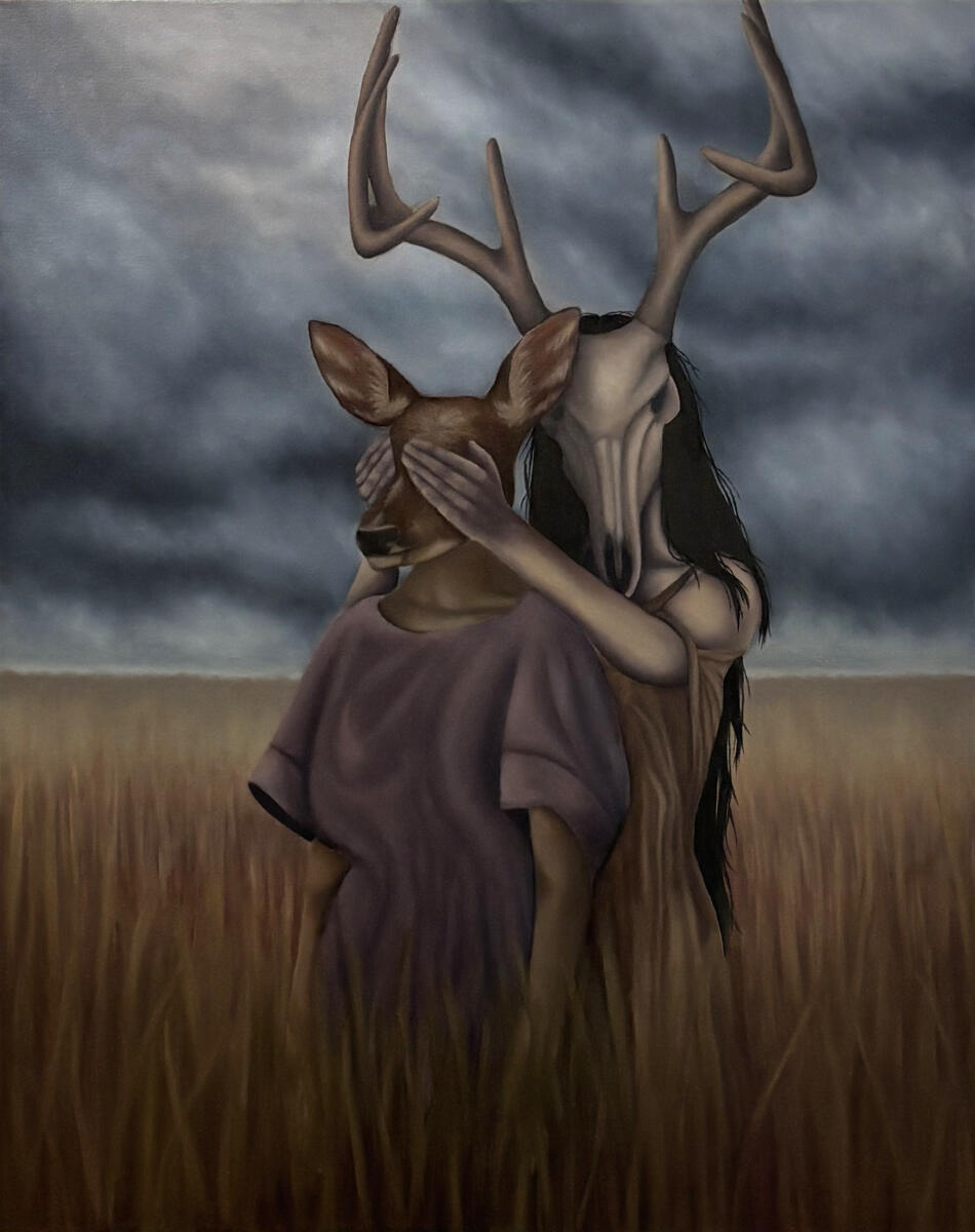 Hide and Seek, oil on canvas, 30" x 24", 2025