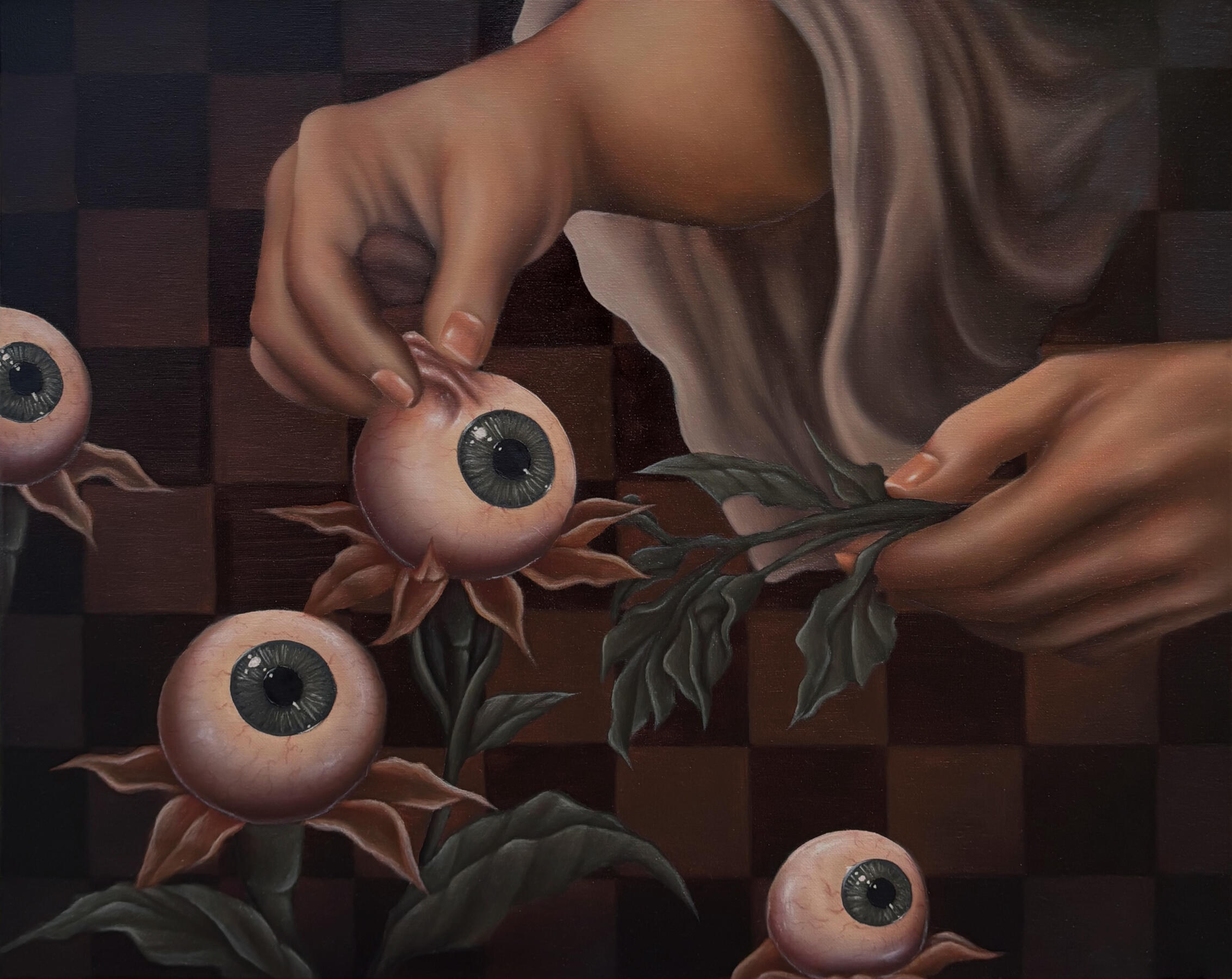 To See Is To Choose, oil on canvas, 20" x 24", 2026